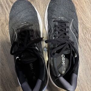 Saucony Charcoal and Black Sneakers